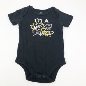 Wonder Nations Baby Girl Short sleeve Onesie 3-6M